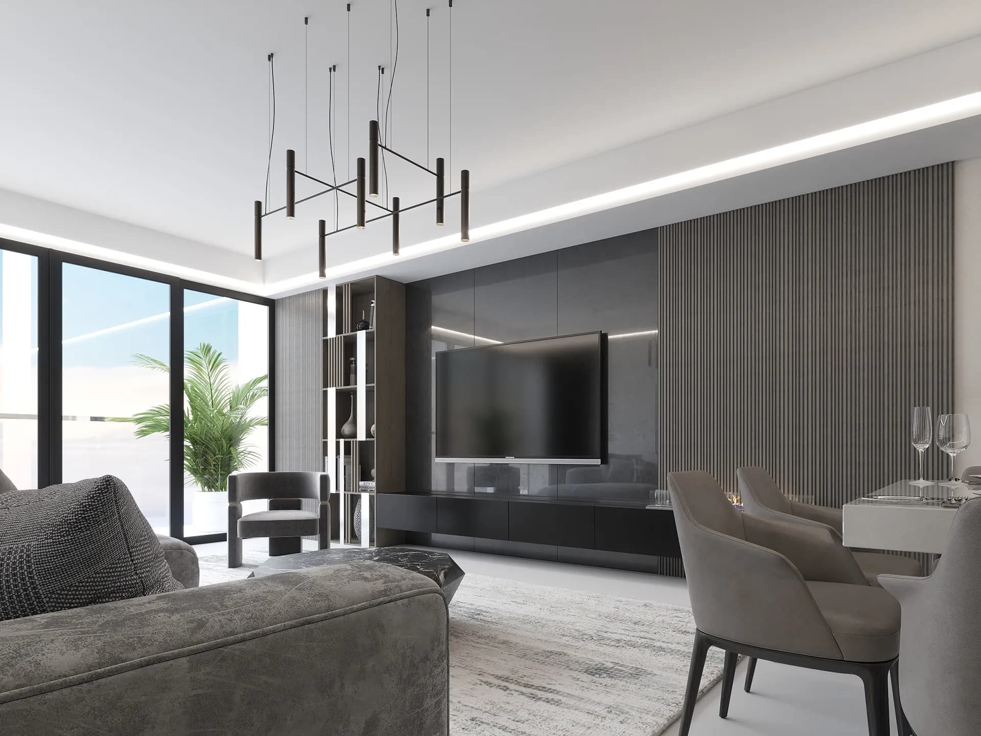 Qoterie luxury home living space